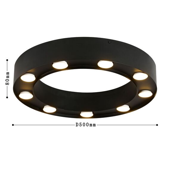 Favourite 3007-9U, потолочная люстра, D500xH80, 9xGU10LEDx5W, excluded, изображение 3