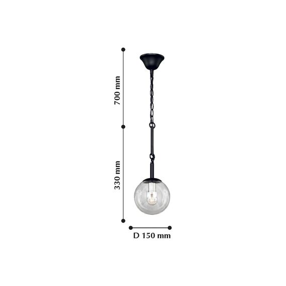 F-Promo 2169-1P, люстра подвесная, D150xH330/1030, 1xE14x40W, excluded, изображение 2