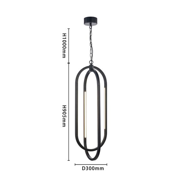 Favourite 4009-4P, подвес, D300xH1000/2000, 2xLEDx7.2W + 2xLEDx6.5W, 2635LM, 4000K, included, изображение 3