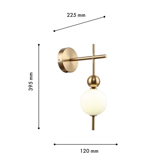 F-Promo 4088-1W, настенный светильник, D225xW120xH395, 1xLEDx6W, 450LM, 4000K, included, изображение 3