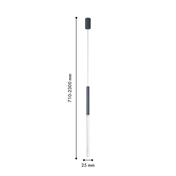 Favourite 4310-1P, подвес, D25xH710/2300, LEDx7W, 320LM, 4000K, CRI>90, included, изображение 2
