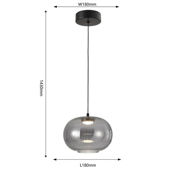 Favourite 4452-1P, подвес, D180xH280/1430, LEDx4W, 380LM, 4000K, included, изображение 3