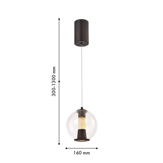 Favourite 4550-1P, подвес, D160xH300/1300, LEDx7W, 235LM, 4000K, included, изображение 3