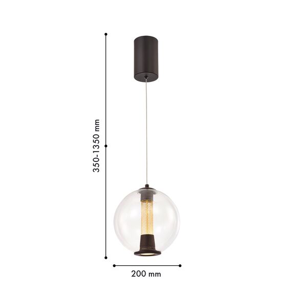 Favourite 4550-2P, подвес, D200xH350/1350, LEDx7W, 190LM, 4000K, included, изображение 3