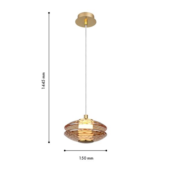 Favourite 4641-1P, подвес, D150xH245/1445, LEDx6W, 630LM, 4000K, included, изображение 2