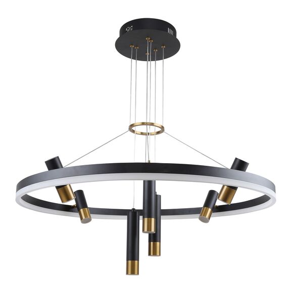 F-Promo 3097-8P, подвесная люстра, D800xH600/1000, LEDx48W + 7xLEDx3W, 4690LM, 4000K, included, изображение 2