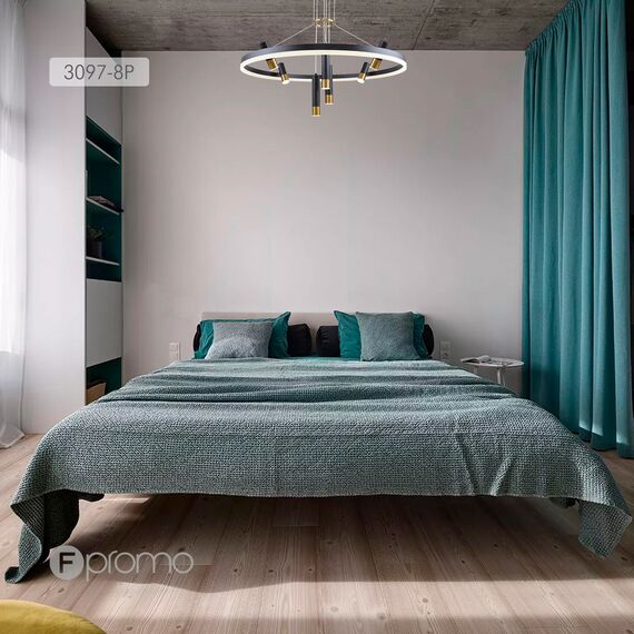 F-Promo 3097-8P, подвесная люстра, D800xH600/1000, LEDx48W + 7xLEDx3W, 4690LM, 4000K, included, изображение 5