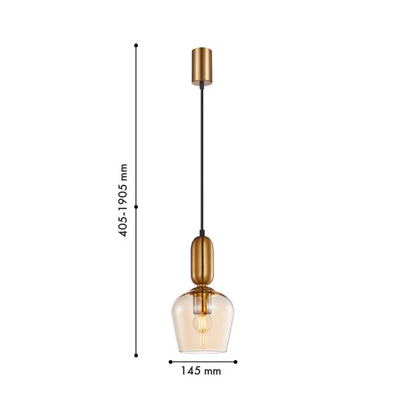 F-Promo 4352-1P, подвес, D145xH405/1905, 1xE27x40W, excluded, изображение 2