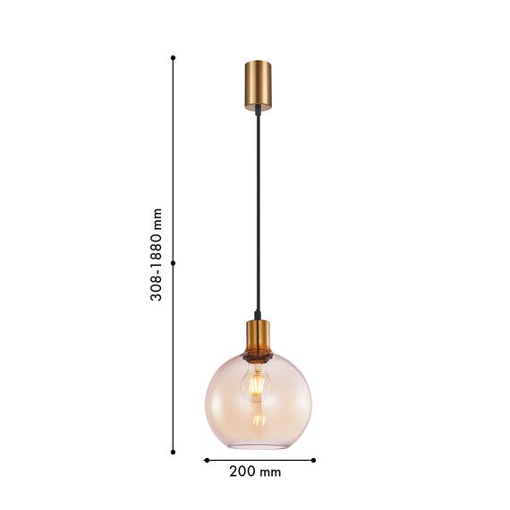 F-Promo 4354-1P, подвес, D200xH380/1880, 1xE27x40W, excluded, изображение 3