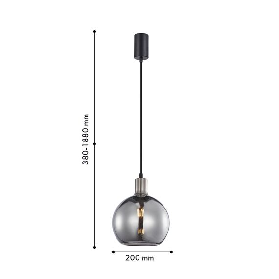 F-Promo 4355-1P, подвес, D200xH380/1880, 1xE27x40W, excluded, изображение 2