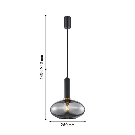 F-Promo 4359-1P, подвес, D260xH440/1940, 1xE27x40W, excluded, изображение 2