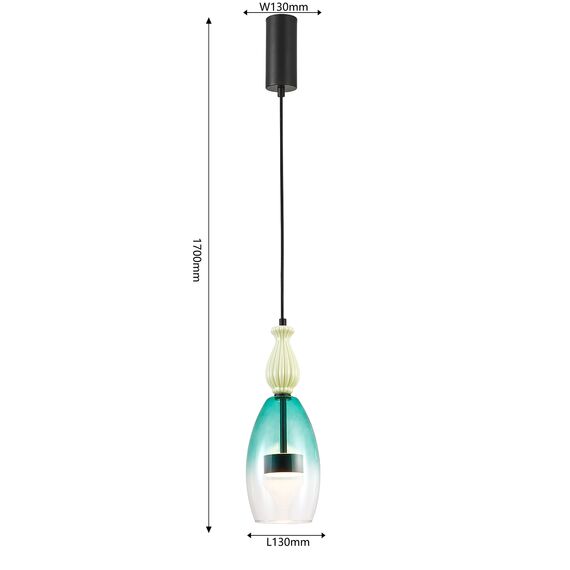 Favourite 4462-1P, подвес, D130xH600/1700, LEDx9W, 1030LM, 4000K, included, изображение 3