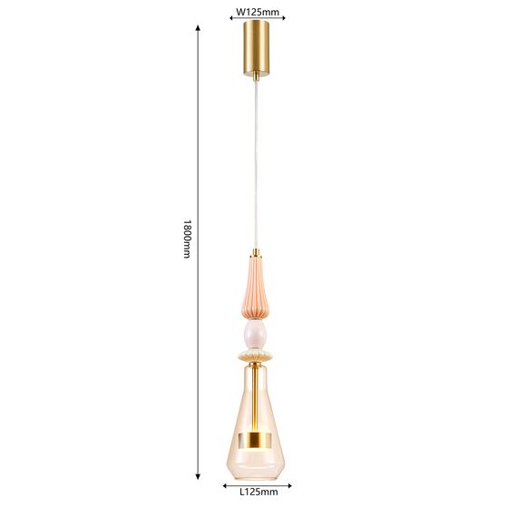 Favourite 4464-1P, подвес, D125xH710/1800, LEDx9W, 1030LM, 4000K, included