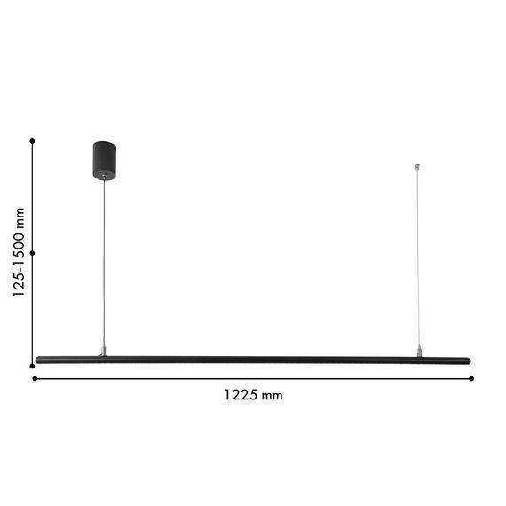 Favourite 4486-1P, подвесная люстра, L1225xH125/1500, LEDx20W, 1700LM, 4000K, included, изображение 2
