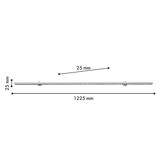 Favourite 4592-1W, настенный светильник, D25xW1225xH25, LEDx20W, 1700LM, 4000K, included, switch, изображение 2