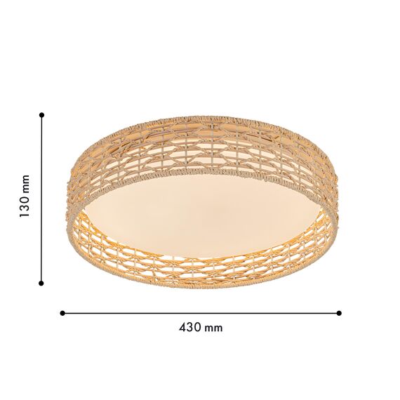 F-Promo 4749-4C, Потолочный светильник, D430xH100, LEDx25W, 1300LM, 3000/4000/6000K, included, remote control, изображение 3