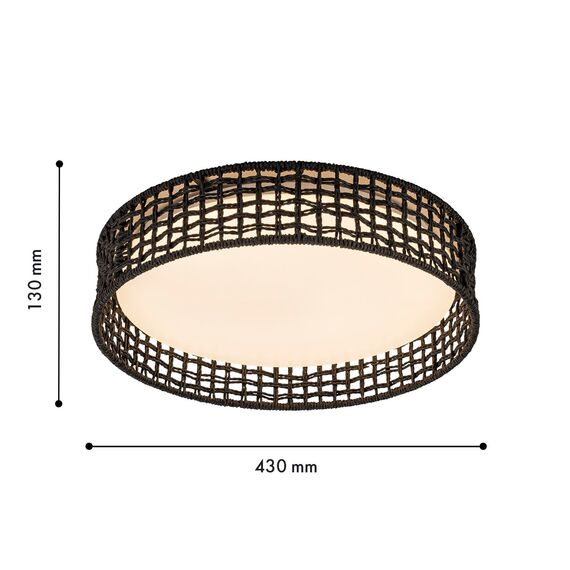 F-Promo 4750-4C, Потолочный светильник, D430xH100, LEDx25W, 1300LM, 3000/4000/6000K, included, remote control, изображение 3