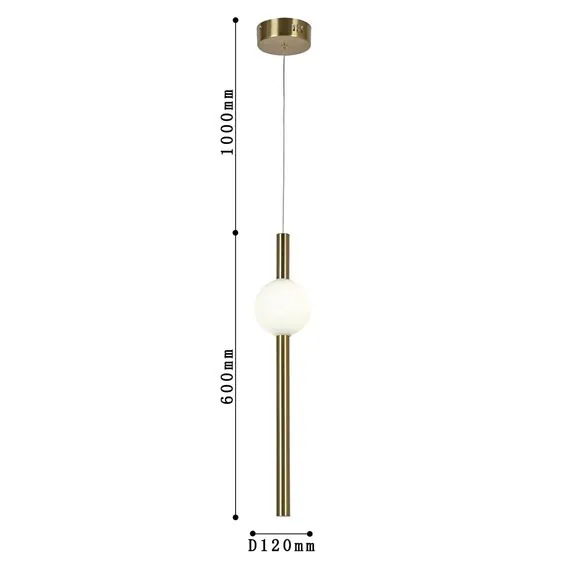 Favourite 2641-1P, подвес, D120xH600/1600, 1xLEDx7W, 560LM, 3000K, included, изображение 3