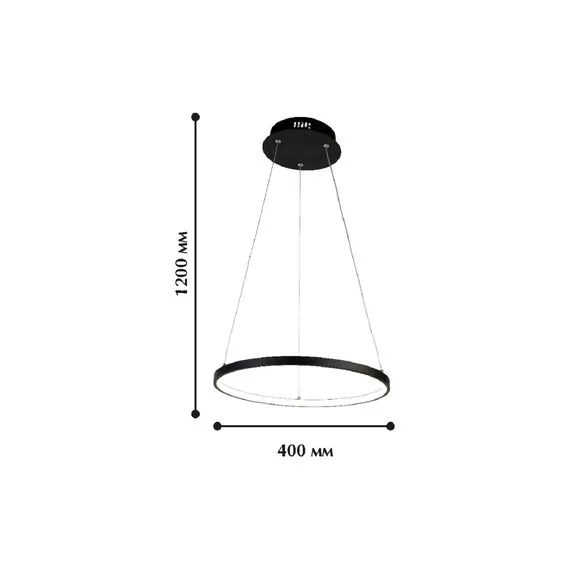 Favourite 1764-4P, подвесная люстра, D400xH1200, LEDx22W, 990LM, 4000K, included, изображение 2