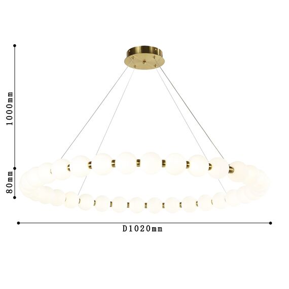 Favourite 4014-10P, подвесная люстра, D1020xH80/1080, LEDx72W, 5760LM, 4000K, included, изображение 3