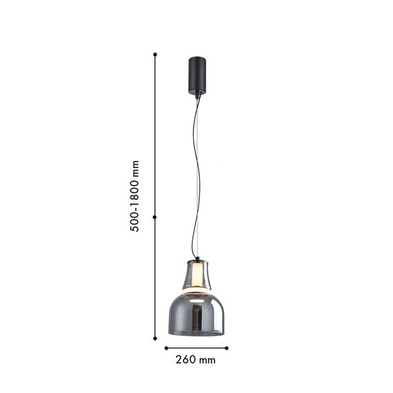 Favourite 4243-1P, подвес, D260xH500/1800, LEDx6W, 639LM, 4000K, included, изображение 2