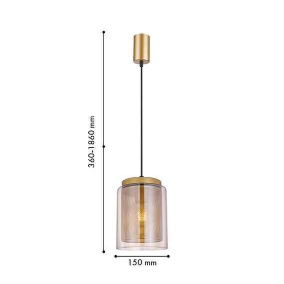 F-Promo 4346-1P, подвес, D150xH360/1860, 1xE27x40W, excluded, изображение 2