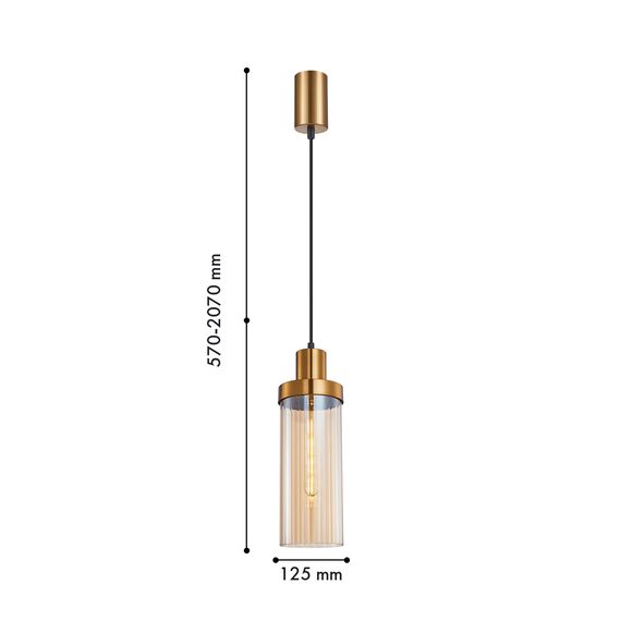 F-Promo 4362-1P, подвес, D125xH570/2070, 1xE27x40W, excluded, изображение 2
