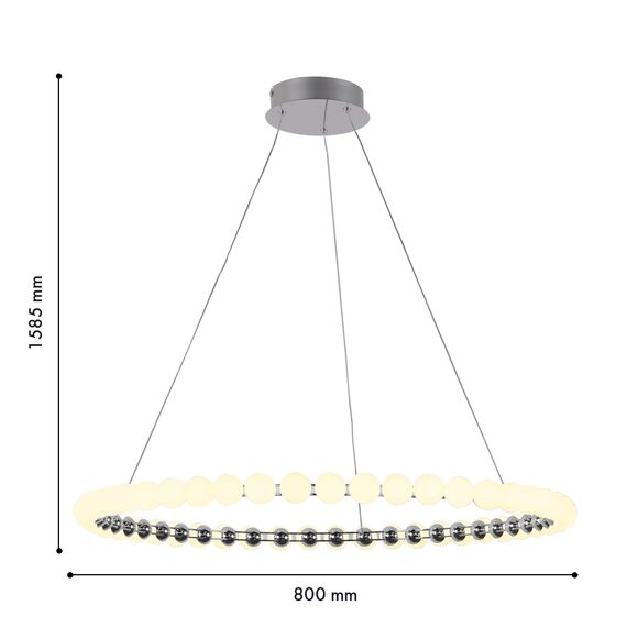 Favourite 4589-8P, подвесная люстра, D800xH1585, LEDx52W, 4150LM, 4000K, included, изображение 3