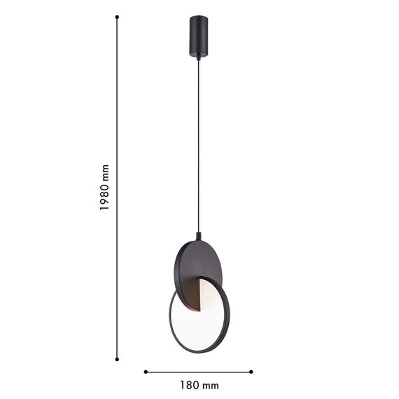 F-Promo 4606-1P, подвес, L180xW170xH405/1980, LEDx7W, 910LM, 3000K, included, изображение 3
