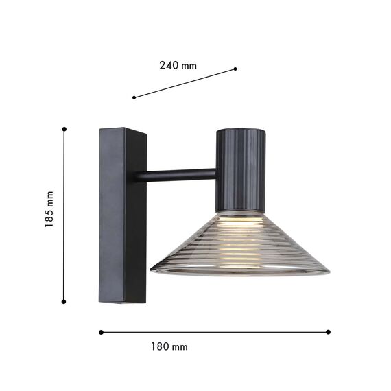 F-Promo 4622-1W, настенный светильник, D240xW180xH185, 1xLEDx6W, 480LM, 3000K, included, изображение 3