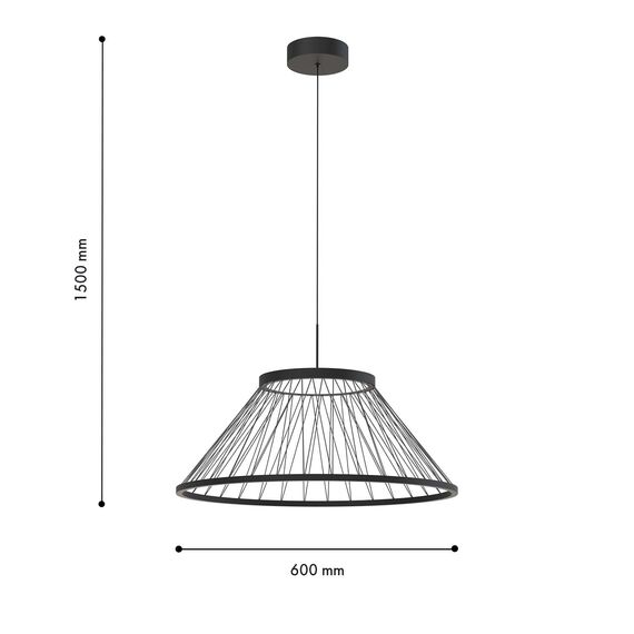 Favourite 4633-6P, подвес, D600xH400/1500, LEDx16W, 600LM, 4000K, included, изображение 3