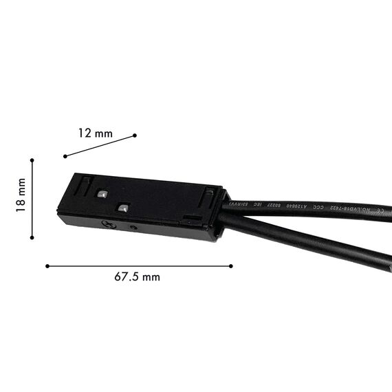 Favourite 1012-CB-004, проводной коннектор, L67.5xW10.5xH19, 48V, IP20, изображение 2