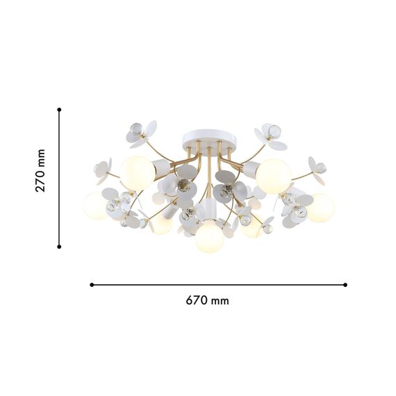 F-Promo 4081-7P, потолочная люстра, D670xH270, 7xE27x60W, excluded, изображение 3