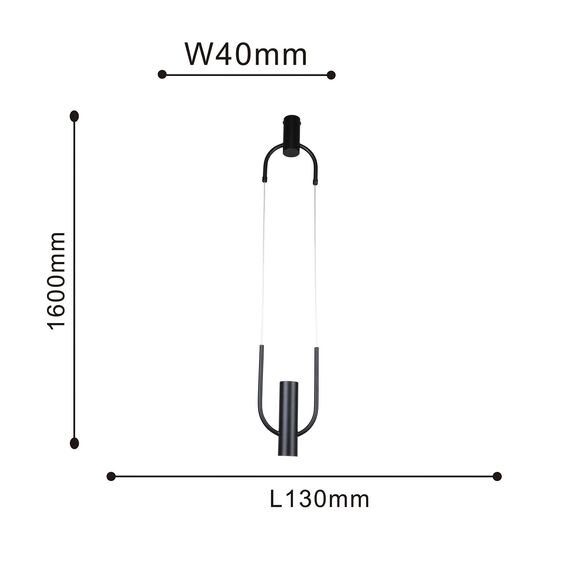 Favourite 4191-1P, подвес, L130xW40xH500/1600, LEDx3W, 255LM, 4000K, included, изображение 3