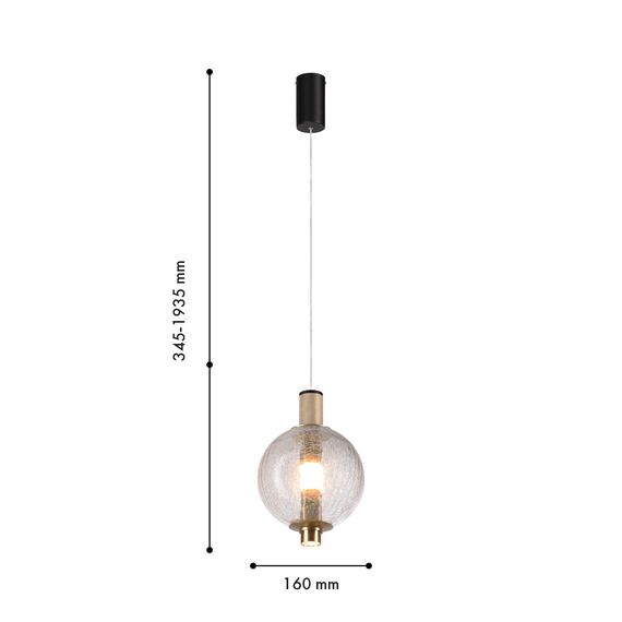 Favourite 4316-1P, подвес, D160xH345/1935, LEDx9W, 650LM, 4000K, CRI>90, included, изображение 2