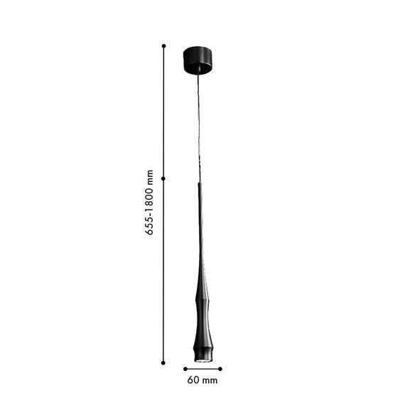 Favourite 4330-1P, подвес, D60xH655/1800, LEDx6W, 480LM, 4000K, included, изображение 2