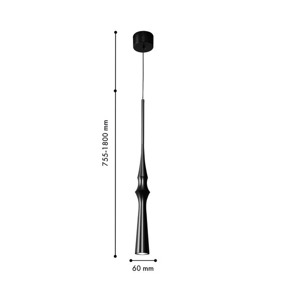 Favourite 4332-1P, подвес, D60xH755/1800, LEDx6W, 480LM, 4000K, included, изображение 2