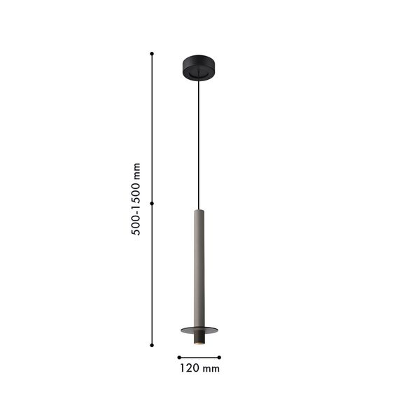Favourite 4404-1P, подвес, D120xH500/1500, LEDx6W, 525LM, 4000K, IP20, included