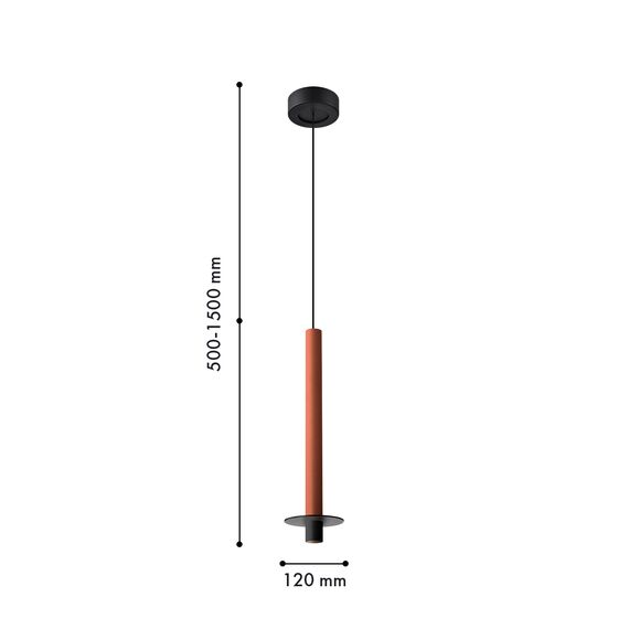 Favourite 4405-1P, подвес, D120xH500/1500, LEDx6W, 525LM, 4000K, IP20, included
