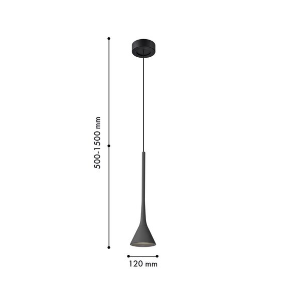 Favourite 4406-1P, подвес, D120xH500/1500, LEDx6W, 525LM, 4000K, IP20, included, изображение 2