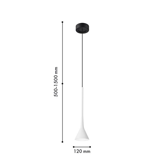 Favourite 4407-1P, подвес, D120xH500/1500, LEDx6W, 525LM, 4000K, IP20, included, изображение 2