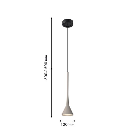 Favourite 4408-1P, подвес, D120xH500/1500, LEDx6W, 525LM, 4000K, IP20, included, изображение 2
