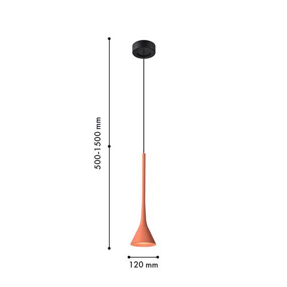 Favourite 4409-1P, подвес, D120xH500/1500, LEDx6W, 525LM, 4000K, IP20, included, изображение 2