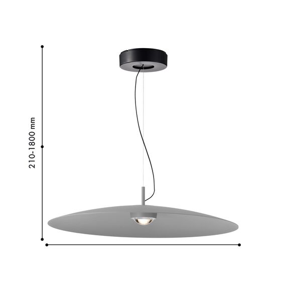 Favourite 4412-2P, подвес, D600xH210/1800, LEDx12W, 1050LM, 4000K, IP20, included, изображение 2
