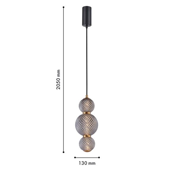 F-Promo 4611-1P, подвес, D130xH440/2050, LEDx7W, 910LM, 3000K, included, изображение 2