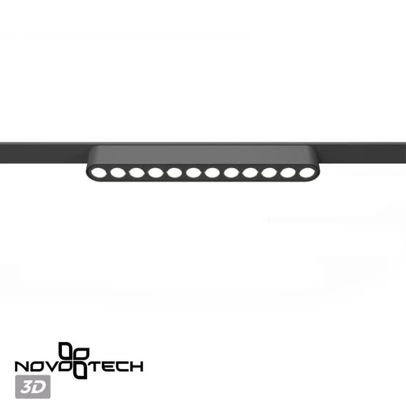 NOVOTECH 359242 SHINO NT23 047 черный Трековый светильник для низковольтного шинопровода IP20 LED 12W 48V 1140Лм 3000К SMAL, изображение 6