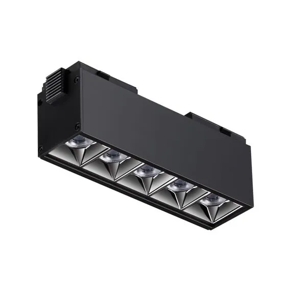 NOVOTECH 358523 SHINO NT21 082 черный Трековый светильник для низковольного шинопровода IP20 LED 4000K 10W 48V KIT