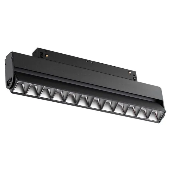 NOVOTECH 358543 SHINO NT21 072 черный Трековый светильник для низковольного шинопровода IP20 LED 4000K 12W 48V FLUM