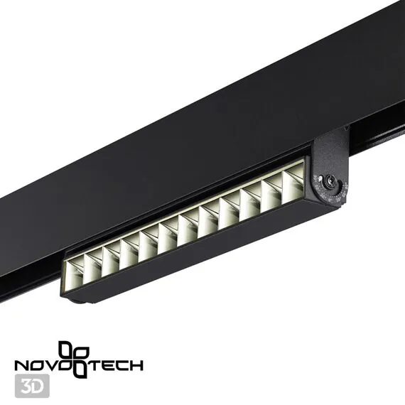 NOVOTECH 358543 SHINO NT21 072 черный Трековый светильник для низковольного шинопровода IP20 LED 4000K 12W 48V FLUM, изображение 5