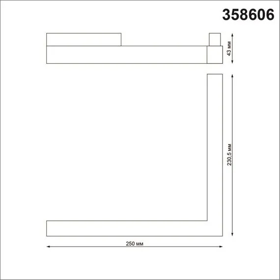 NOVOTECH 358606 SHINO NT21 075 черный Трековый светильник для низковольного шинопровода IP20 LED 4000K 24W 48V FLUM, изображение 2